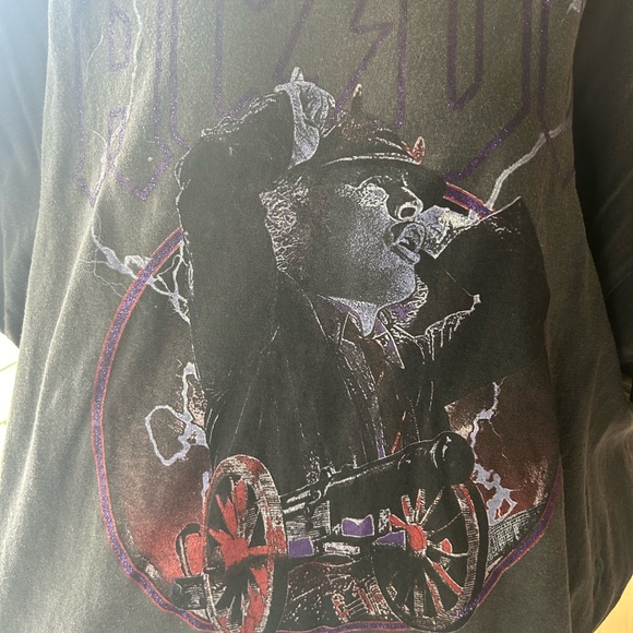 New Urban Outfitters AC/DC Glitter band Tee $Sold Out! - Picture 11 of 14